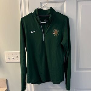 Nike Dark Green Dri-FIT Long Sleeve Quarter-Zip Top